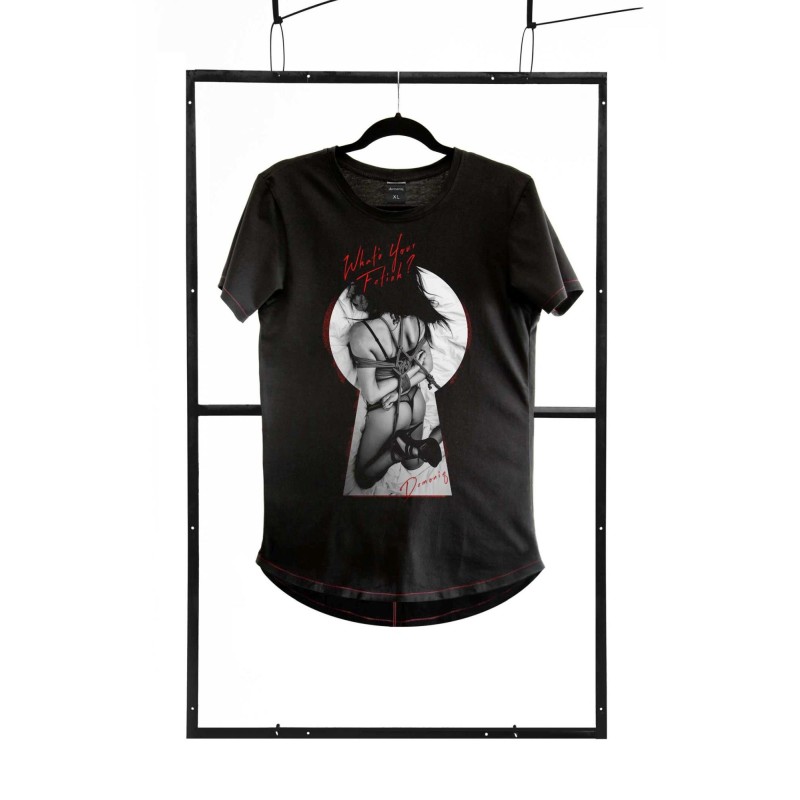 T-shirt men black M fashion